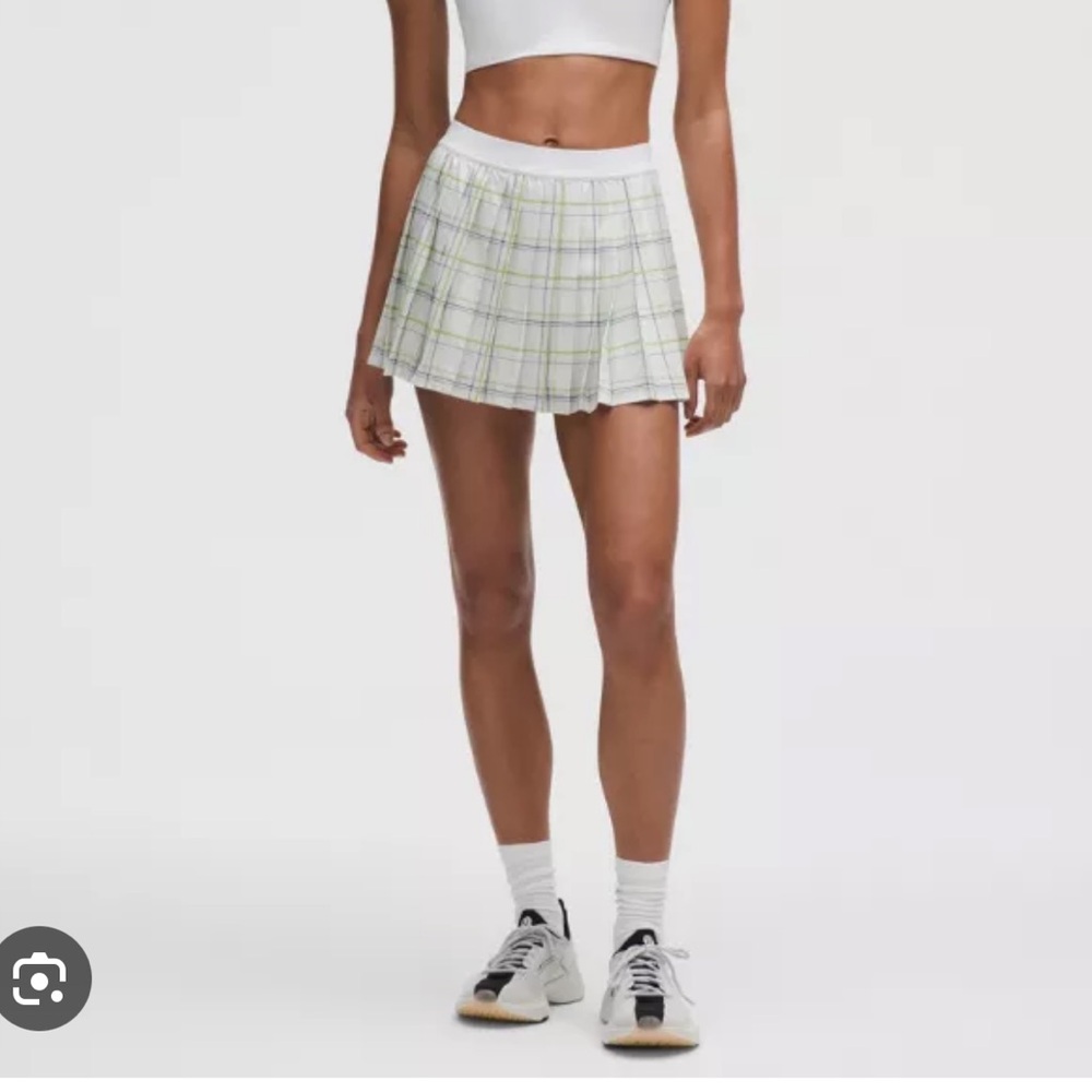 lululemon athletica Gray Plaid Mini Skirt